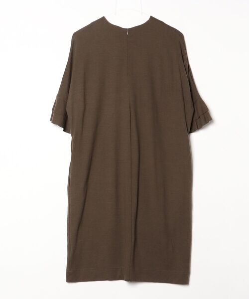 「SACRA」 7分袖ワンピース 38 グリーン レディース_画像2