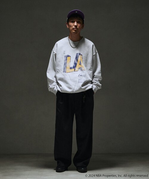 【新品未使用】OFF THE COURT by NBA Lサイズ スウェット OFF THE COURT by NBA スウェットカットソー LARGE ネイビー メンズ