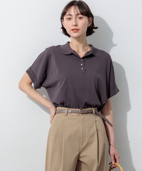 ニット セーター リラクシー ポロニット レディース : ZOZOTOWN Yahoo