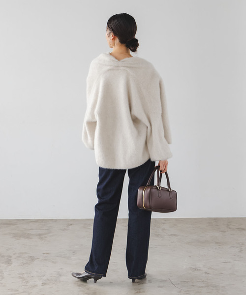 「NEEDBY heritage」 デニムパンツ 26 ネイビー レディース_画像5