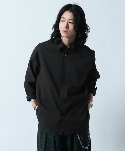 RAGEBLUE（レイジブルー） シャツ Linen Blend Regular Collar Shirt