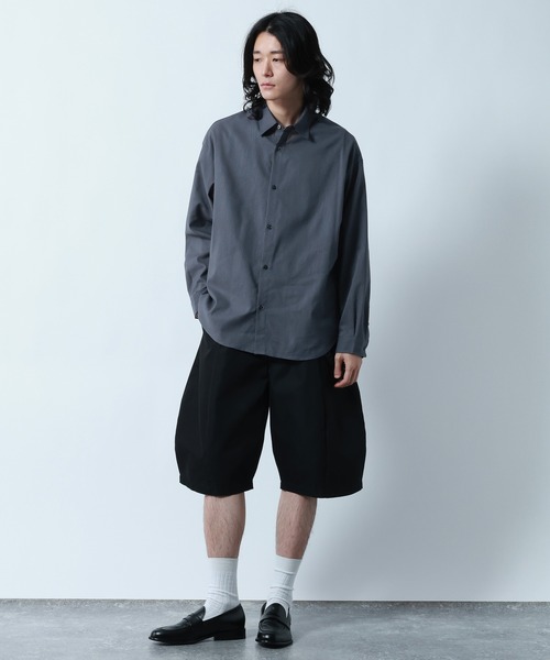 RAGEBLUE（レイジブルー） シャツ Linen Blend Regular Collar Shirt
