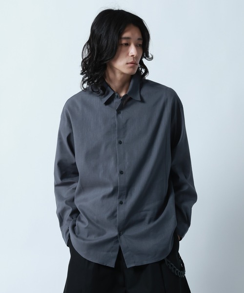 RAGEBLUE（レイジブルー） シャツ Linen Blend Regular Collar Shirt