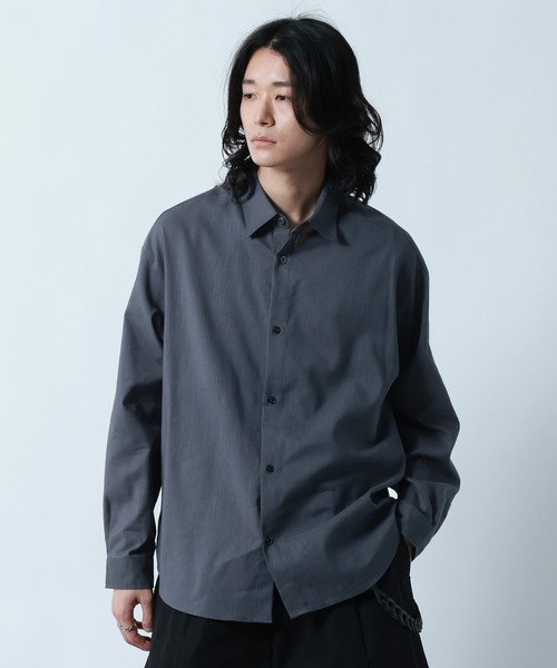 RAGEBLUE（レイジブルー） シャツ Linen Blend Regular Collar Shirt