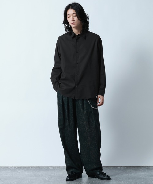 RAGEBLUE（レイジブルー） シャツ Linen Blend Regular Collar Shirt