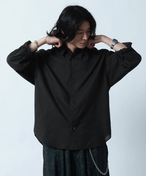 RAGEBLUE（レイジブルー） シャツ Linen Blend Regular Collar Shirt