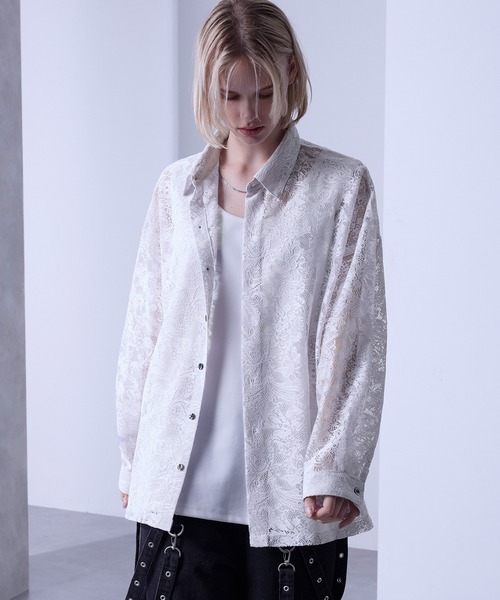「Loose/ルース」 長袖シャツ M ブラック メンズ_画像2