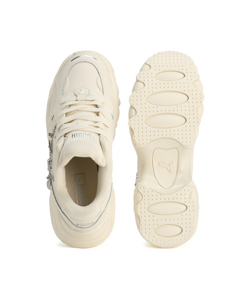 「PUMA」 ローカットスニーカー 22.0cm アイボリー レディース_画像4