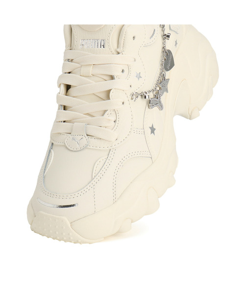 「PUMA」 ローカットスニーカー 22.0cm アイボリー レディース_画像6