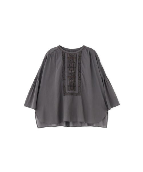 「human woman」 7分袖ブラウス MEDIUM グレー系その他 レディース_画像2