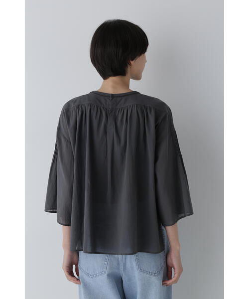 「human woman」 7分袖ブラウス MEDIUM グレー系その他 レディース_画像6
