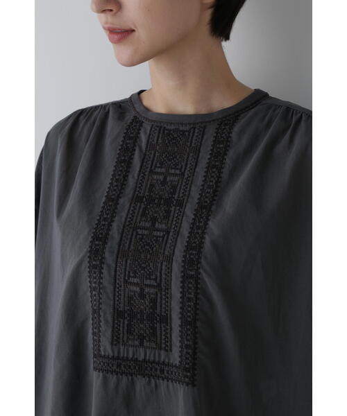 「human woman」 7分袖ブラウス MEDIUM グレー系その他 レディース_画像7