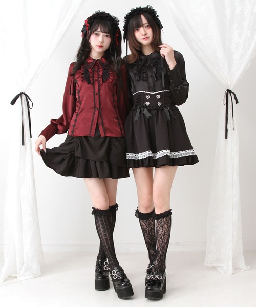 「DearMyLove」 長袖ブラウス MEDIUM パープル レディース_画像2