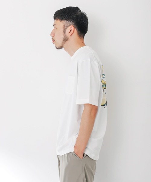 「EKAL」 半袖Tシャツ MEDIUM ライトグレー メンズ_画像7