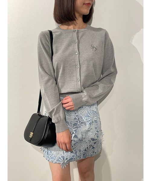 SNIDEL（スナイデル） ニットカーディガン ONE SIZE レッド レディース