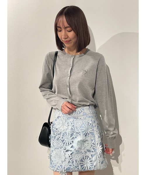 SNIDEL（スナイデル） ニットカーディガン ONE SIZE レッド レディース