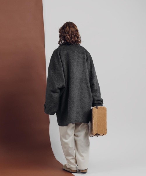 「MUHET」 ジャケット MEDIUM チャコールグレー レディース_画像2