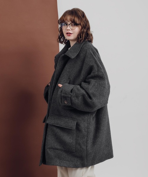 「MUHET」 ジャケット MEDIUM チャコールグレー レディース_画像5