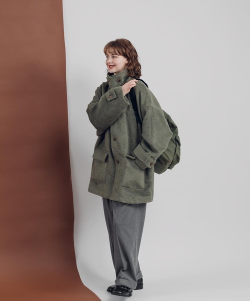 「MUHET」 ジャケット MEDIUM チャコールグレー レディース_画像7