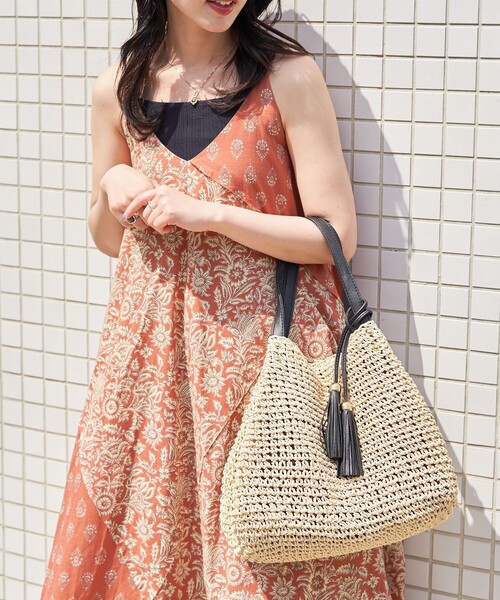 「FREAK'S STORE」 かごバッグ ONE SIZE ベージュ レディース_画像7