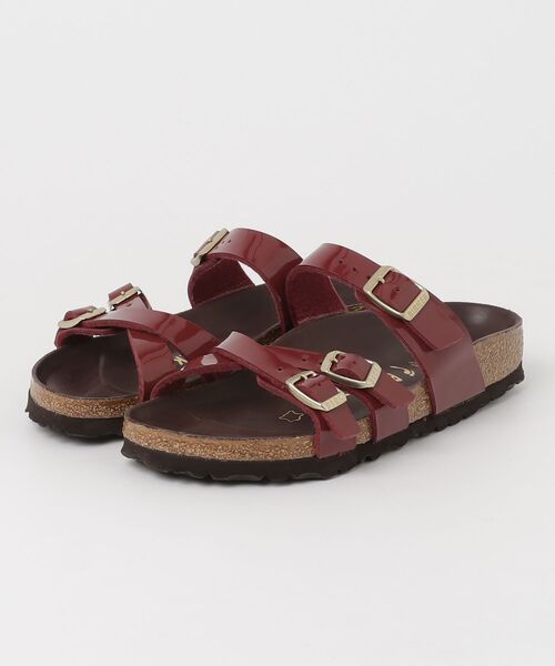 「BIRKENSTOCK」 フラットサンダル 35 ボルドー レディース | BIRKENSTOCK