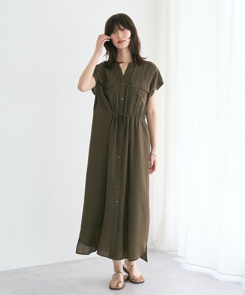YECCA VECCA（イェッカヴェッカ） シャツワンピース 「接触冷感