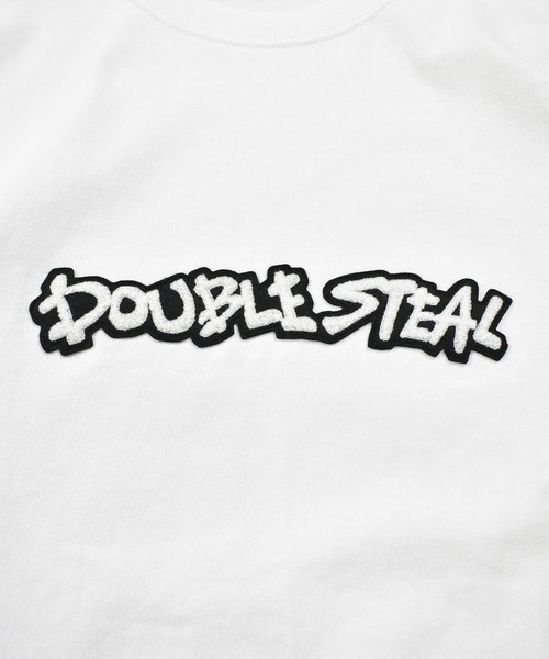 「DOUBLE STEAL」 半袖Tシャツ LARGE ブラック メンズ_画像7