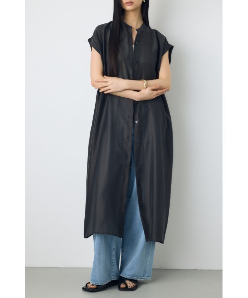 【Coco】AURALEE ノースリーブ シャツワンピース サイズ0 AZUL BY MOUSSY（アズールバイマウジー） シャツワンピース 「身長