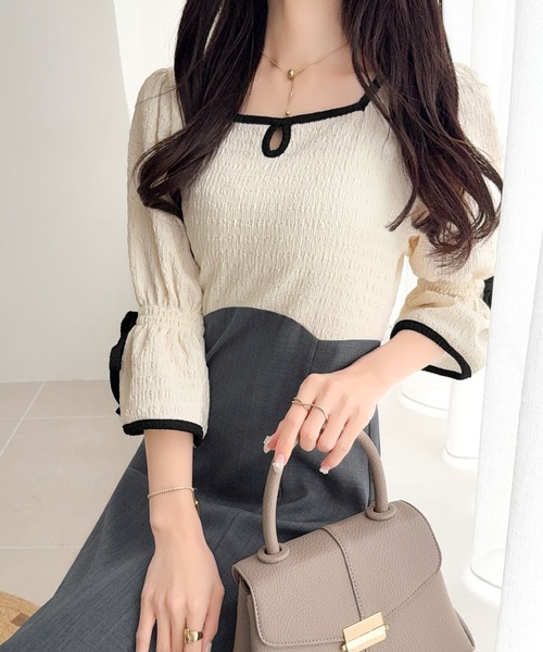「mily bilet」 ドッキングワンピース SMALL ブラック レディース_画像2