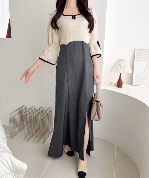「mily bilet」 ドッキングワンピース SMALL ブラック レディース_画像3