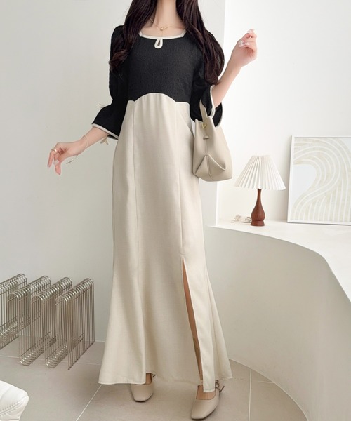 「mily bilet」 ドッキングワンピース SMALL ブラック レディース_画像5