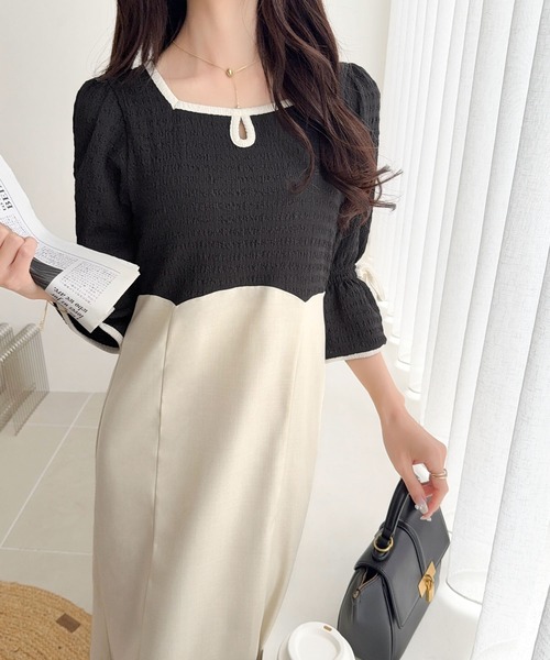 「mily bilet」 ドッキングワンピース SMALL ブラック レディース_画像6