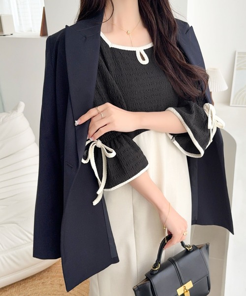 「mily bilet」 ドッキングワンピース SMALL ブラック レディース_画像7