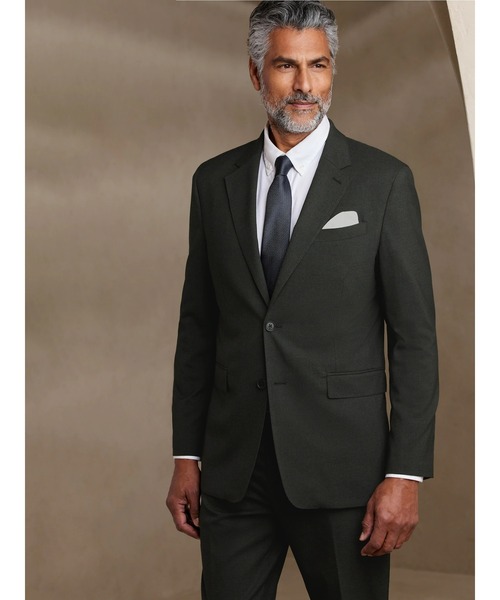 「BANANA REPUBLIC FACTORY STORE」 テーラードジャケット 40 チャコールグレー メンズ_画像4