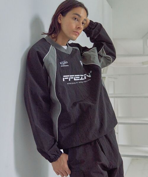 「FFEIN」 長袖シャツ SMALL ネイビー メンズ_画像7