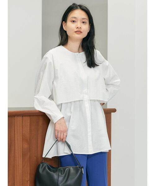 「AMERICAN HOLIC」 長袖チュニック M グレー レディース_画像2