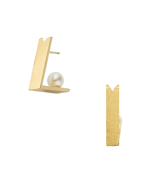 Kengo Kuma + MA,YU ピアス シルバー925 tsumiki(つみき)ピアス  