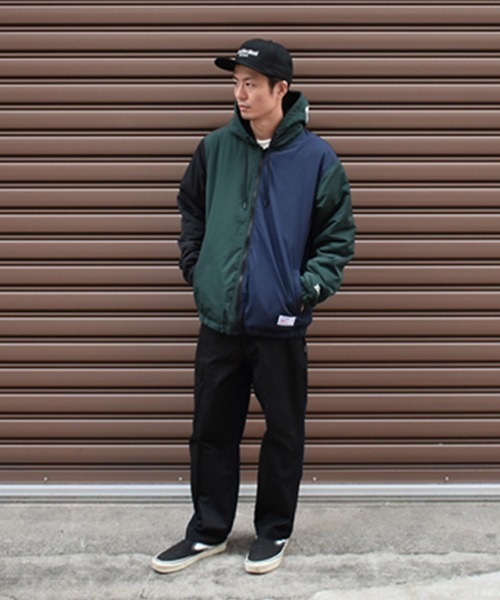 DOUBLE STEAL（ダブルスティール） ナイロンジャケット Hood Logo JKT