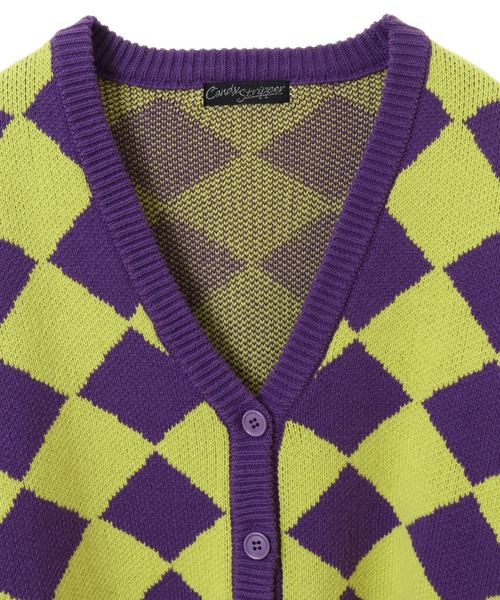 CANDY STRIPPER ニットカーディガン めちゃくちゃ大きいサイズ個性的 FANCY RIBBON KNIT CARDIGAN | Candy Stripper（キャンディ