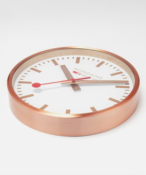 モンディーン MONDAINE 掛け時計 ウォールクロック 25cm　動作確認済 MONDAINE（モンディーン） 時計 MONDAINE WALL CLOCK 250 MM ウォール