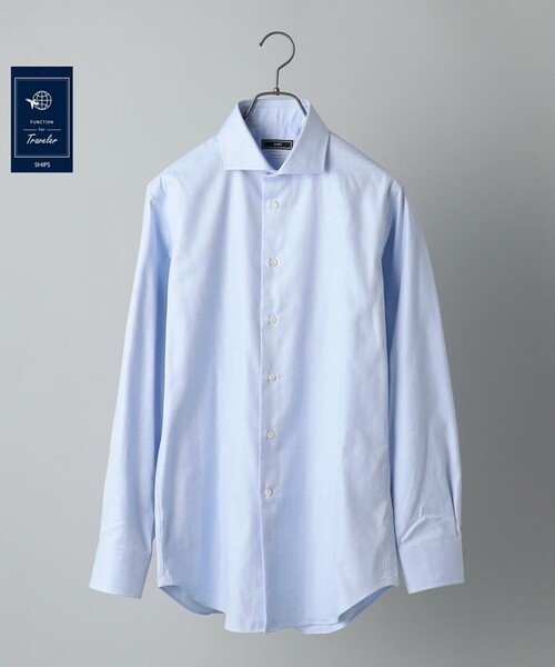 SHIPS（シップス） シャツ SHIPS: イージーアイロン ヘリンボーン 無地