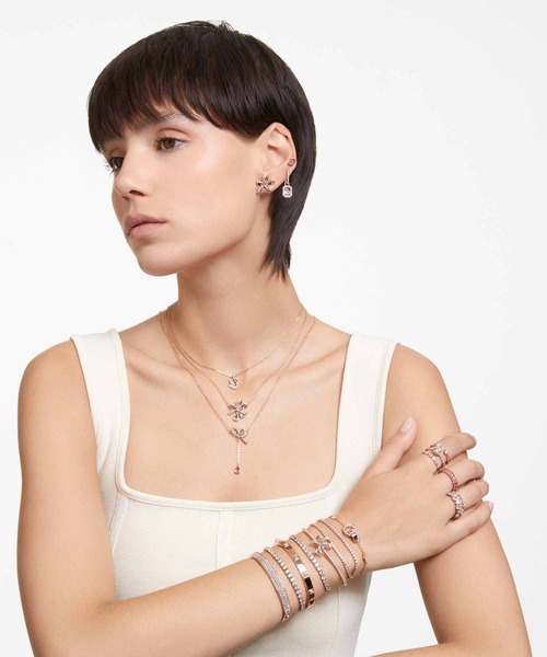 SWAROVSKI】インフィニティ ネックレス & ブレスレット セット