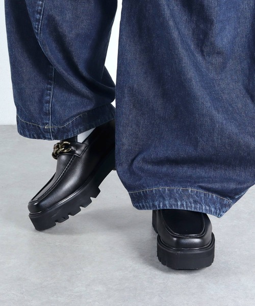 LOVEHUNTER（ラブハンター） ローファー ハイソール スクエアチェーン