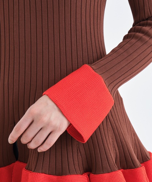TOGA ニット 「TOGA/トーガ」Rib knit top/リブニットトップ