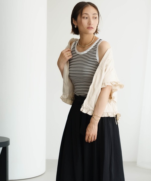 Mia ベスト ジレ フリルブルゾンジレ レディース : ZOZOTOWN Yahoo!店