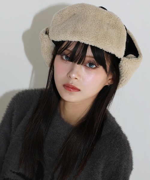 キャップ 帽子 Buyer's Select/撥水加工 2WAYフェイクファーフライト