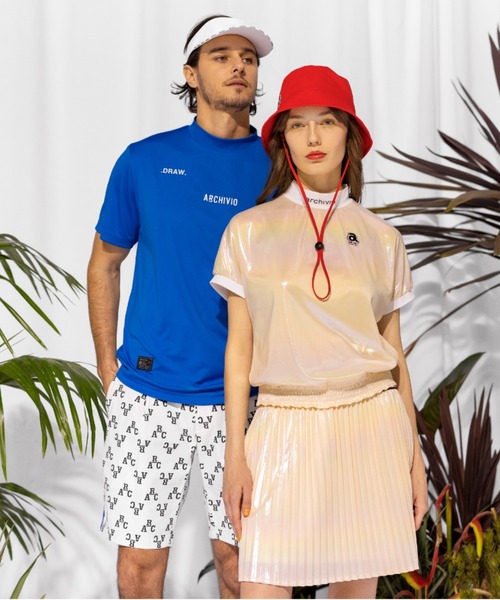 ティファMAMA アルチビオ　ホログラム半袖プルオーバー　サイズ40 archivio（アルチビオ） tシャツ 「LADIES」ホログラム半袖プル