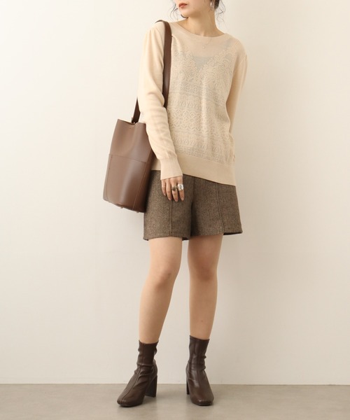 ニット セーター chiaro キャミ風ニット レディース chiaro ニット セーター キャミ風ニット レディース : ZOZOTOWN