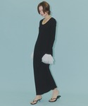 ワンピース 2way Uneck rib lo...の詳細画像2