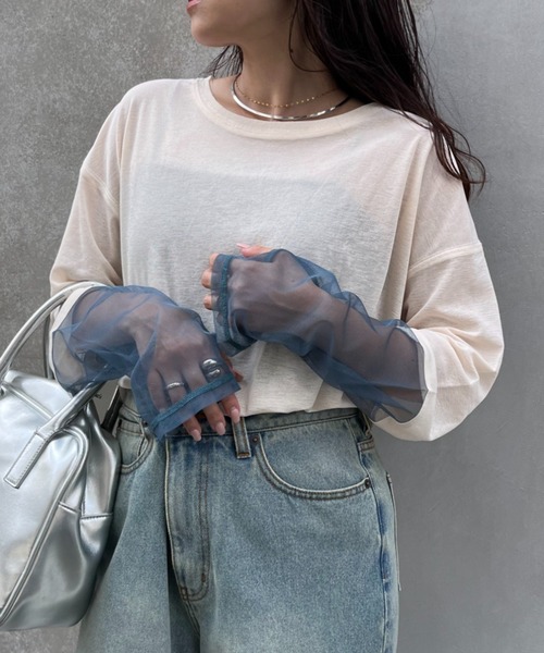 CIAOPANIC TYPY tシャツ 「新色追加」袖切替シアーアソートTEE